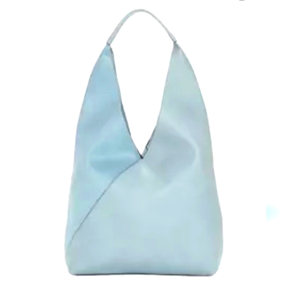 Wonderly Light Blue Oversized Hobo Bag